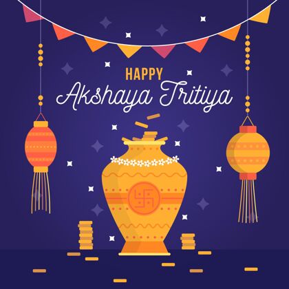 印度教平面akshayatritiya插图阿卡沙亚tritiya达摩春天