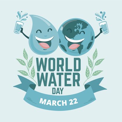 手绘手绘世界水日插图资源世界水日3月22日