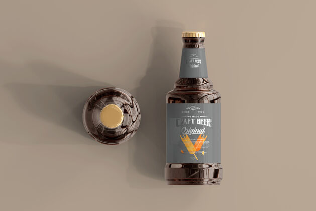 酒精啤酒瓶模型展示品牌啤酒厂