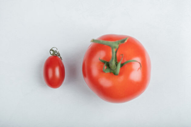 番茄有机樱桃番茄特写照片高品质照片不同农业路径