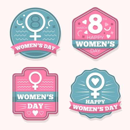 国际妇女节国际妇女节徽章收藏妇女节全球标签