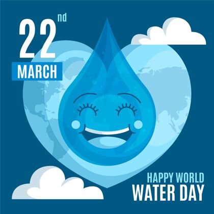 水日平面设计世界水日活动活动环境世界水日