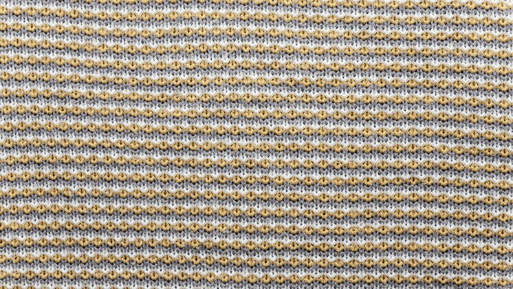 俯视图特写针织纺织品材料平铺线