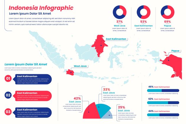信息线性印尼地图信息图选项线性