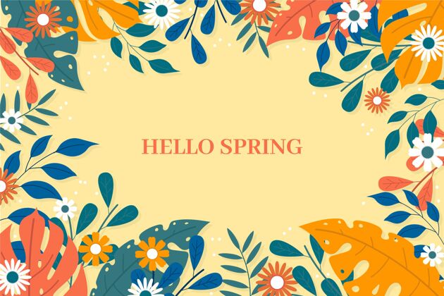 平面设计平面设计春季壁纸与花卉花墙纸自然