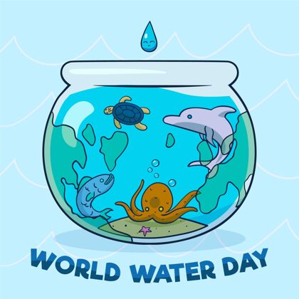 庆典世界水日活动传统节日设计