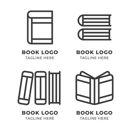 商业现代书籍标志集商业Logo教育标识
