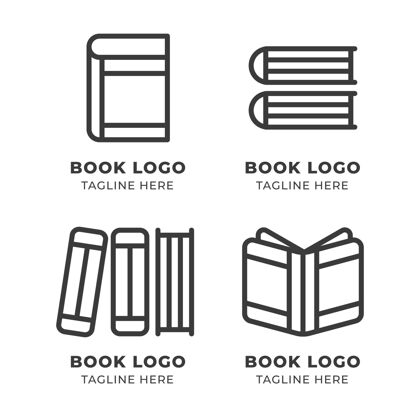 商业现代书籍标志集商业Logo教育标识