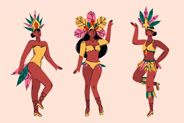 巴西巴西嘉年华舞者系列收藏乐趣面具