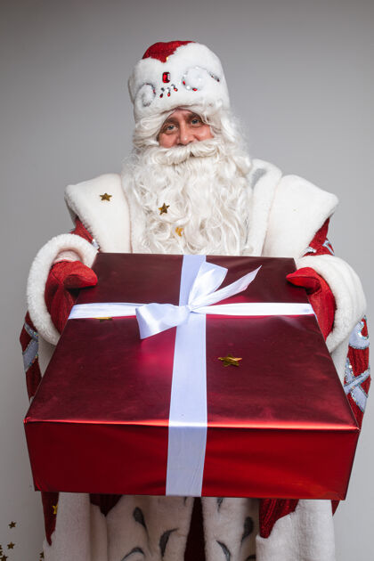 服装圣诞老人送圣诞礼物礼物冬天圣诞老人