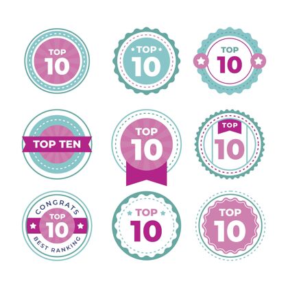 集合十大标签系列分类设计Top