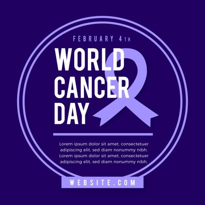 设计世界癌症日医疗平面设计日