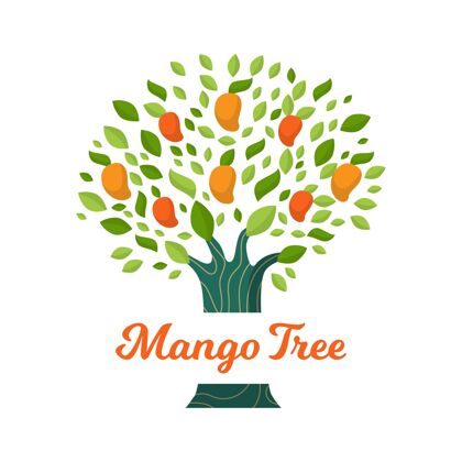 芒果平面设计芒果树美味水果异国情调