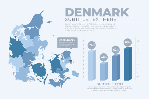 选项平面设计丹麦蓝色地图信息图过程信息设计