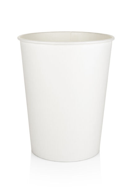 纸板空白白色一次性纸或纸板食物桶隔离零售盒子纸箱